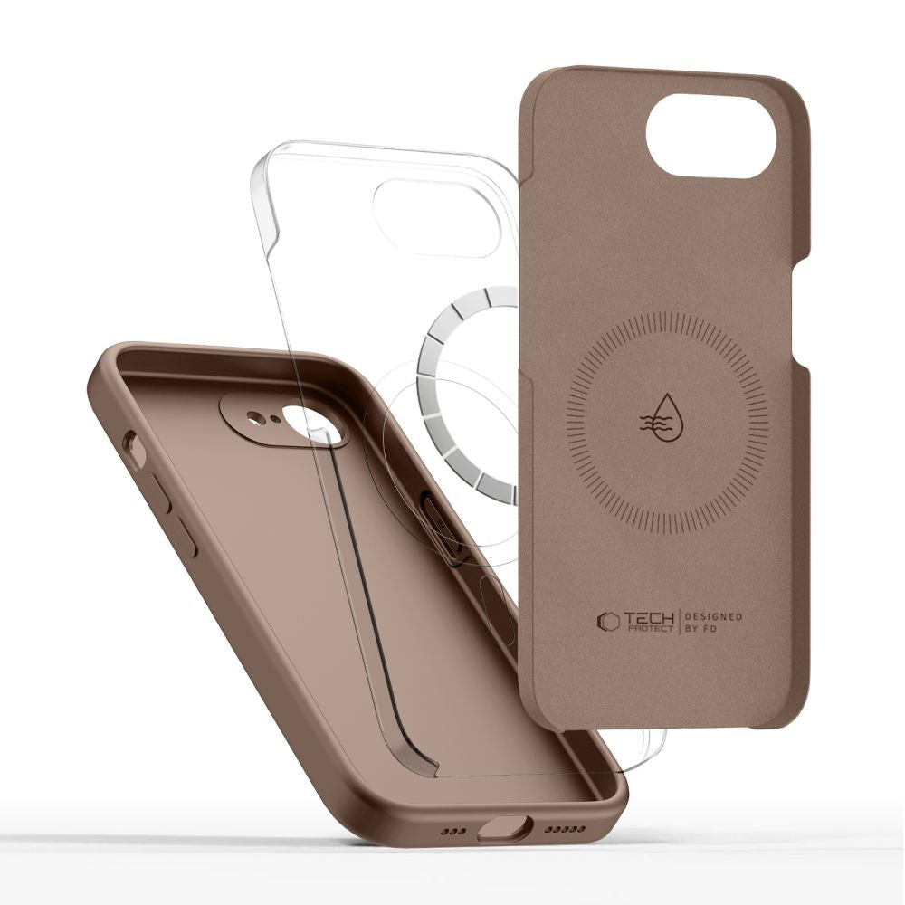 Tech - Protect iPhone 16e / iPhone 17e - Θήκη Σιλικόνης TPU - Silicone MagSafe - Chocolate Brown