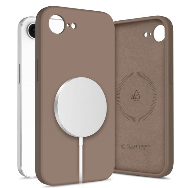 Tech - Protect iPhone 16e / iPhone 17e - Θήκη Σιλικόνης TPU - Silicone MagSafe - Chocolate Brown