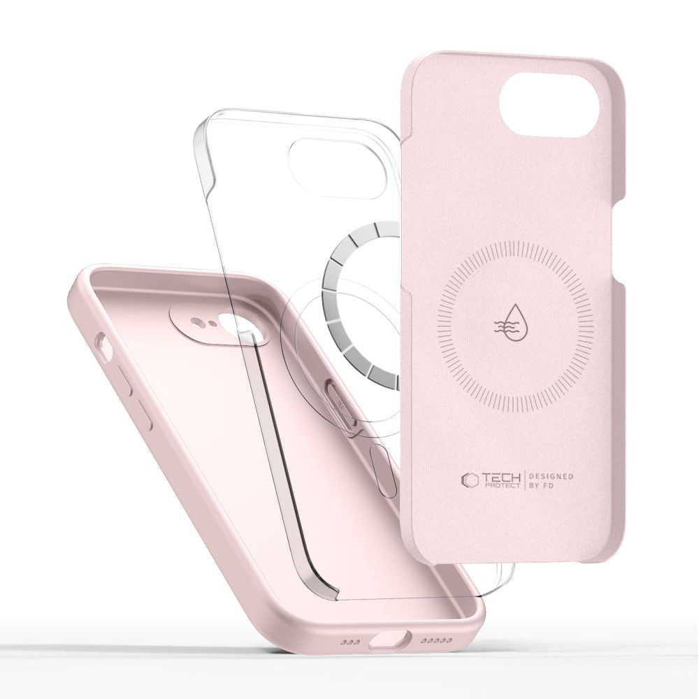 Tech - Protect iPhone 16e / iPhone 17e - Θήκη Σιλικόνης TPU - Silicone MagSafe - Pink Pearl