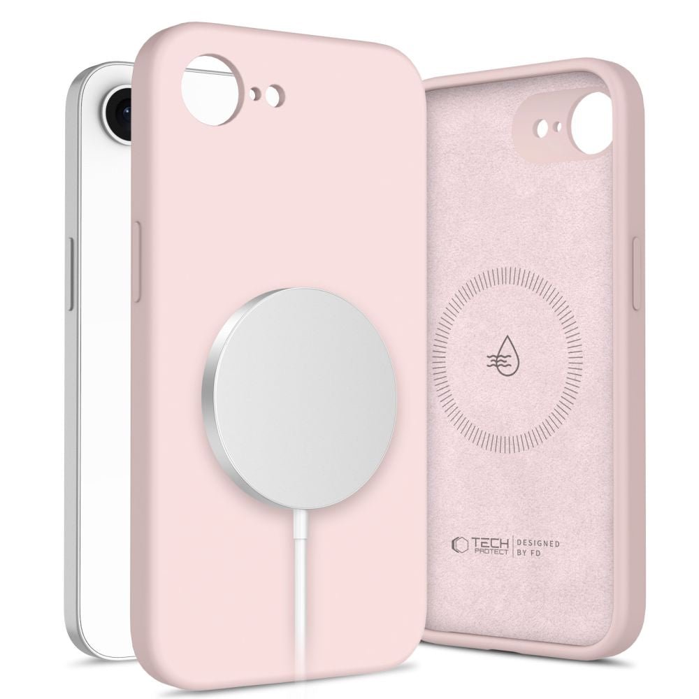 Tech - Protect iPhone 16e / iPhone 17e - Θήκη Σιλικόνης TPU - Silicone MagSafe - Pink Pearl