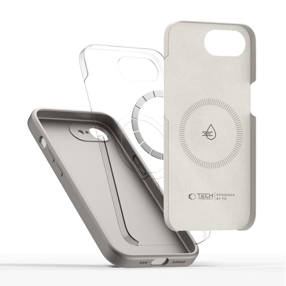 Tech - Protect iPhone 16e / iPhone 17e - Θήκη Σιλικόνης TPU - Silicone MagSafe - Stone Grey
