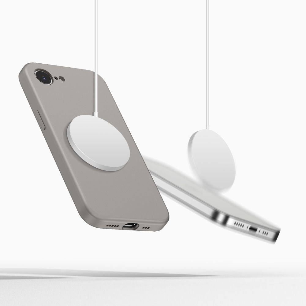Tech - Protect iPhone 16e / iPhone 17e - Θήκη Σιλικόνης TPU - Silicone MagSafe - Stone Grey