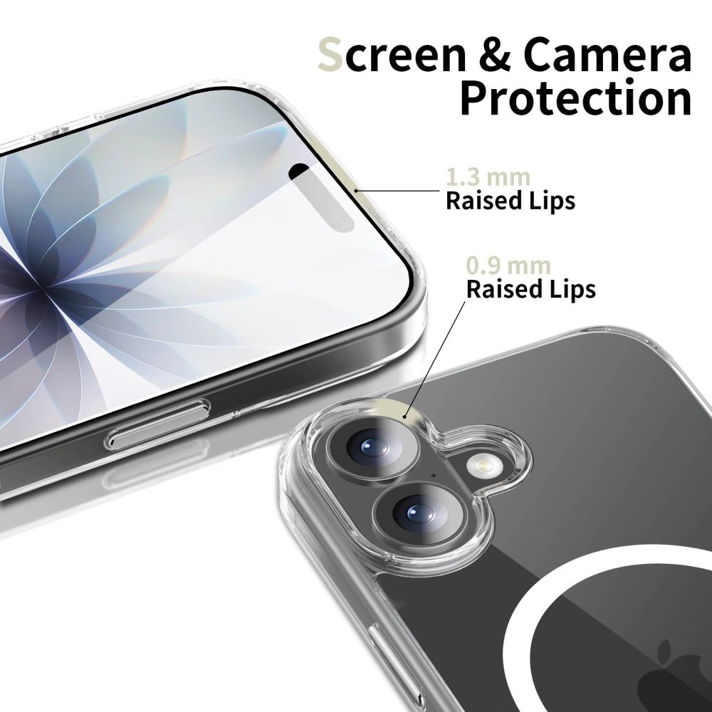 Tech - Protect iPhone 17 - Flexair Hybrid CC MagSafe - Σκληρή Θήκη με Πλαίσιο Σιλικόνης - Clear