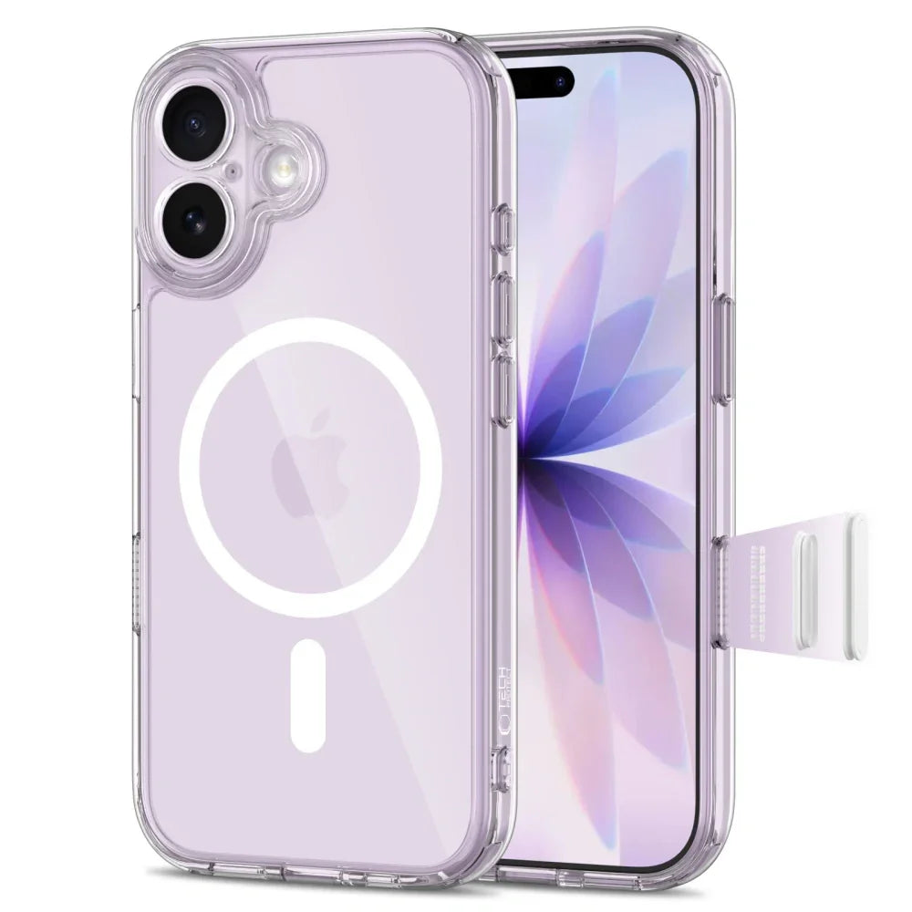 Tech-Protect iPhone 17 - MagPeak MagSafe CC - Σκληρή Θήκη με Πλαίσιο Σιλικόνης - Clear - likebrands.gr