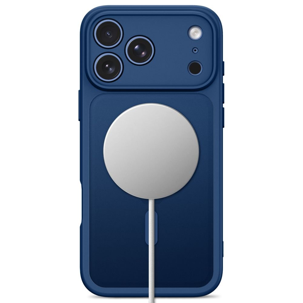Tech-Protect iPhone 17 Pro / 18 Pro - Σκληρή Θήκη με Πλαίσιο Σιλικόνης και MagSafe - BasicMag - Matte Deep Blue