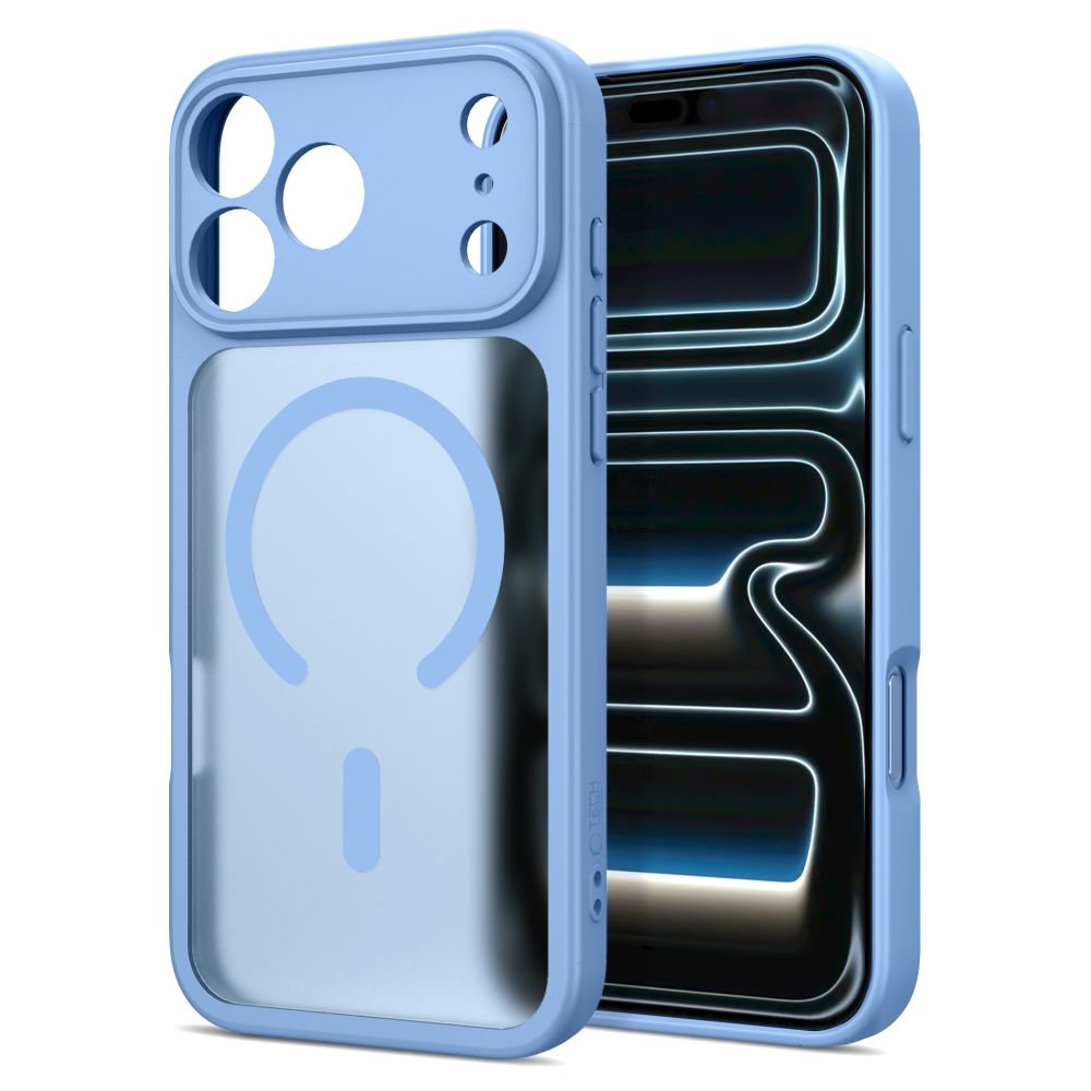 Tech-Protect iPhone 17 Pro / 18 Pro - Σκληρή Θήκη με Πλαίσιο Σιλικόνης και MagSafe - BasicMag - Matte Light Blue