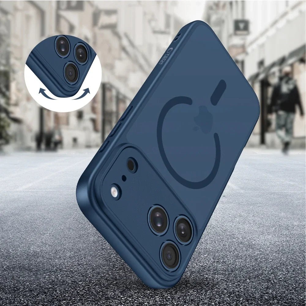 Tech - Protect iPhone 17 Pro BasicMag - Σκληρή Θήκη με Πλαίσιο Σιλικόνης και MagSafe - Matte Deep Blue