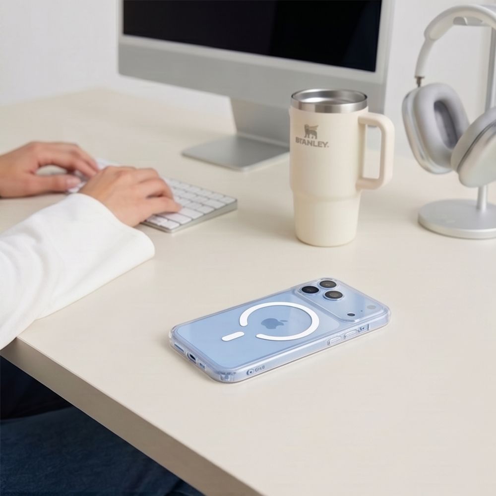 Tech-Protect iPhone 17 Pro / iPhone 18 Pro - Flexair Hybrid MagSafe - Σκληρή Θήκη με Πλαίσιο Σιλικόνης και MagSafe - Clear