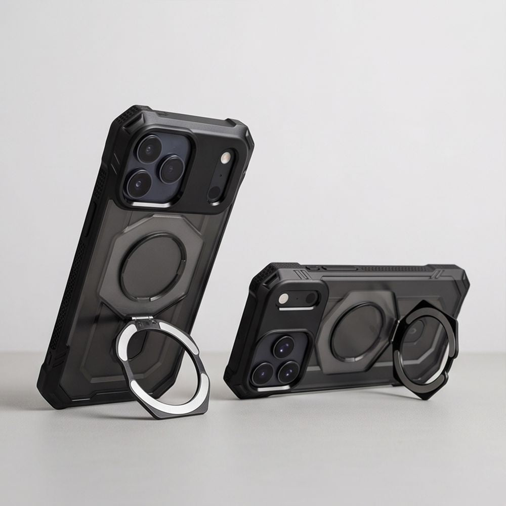 Tech-Protect iPhone 17 Pro / iPhone 18 Pro - Σκληρή Θήκη με Δαχτυλίδι Συγκράτησης / Stand - MagForce MagSafe - Matte Black