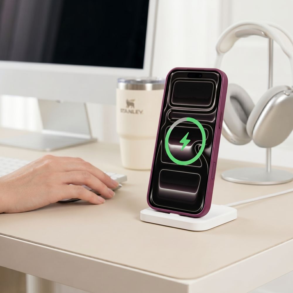 Tech-Protect iPhone 17 Pro / iPhone 18 Pro - Σκληρή Θήκη με Πλαίσιο Σιλικόνης - MagMat MagSafe CC - Dark Cherry / Clear