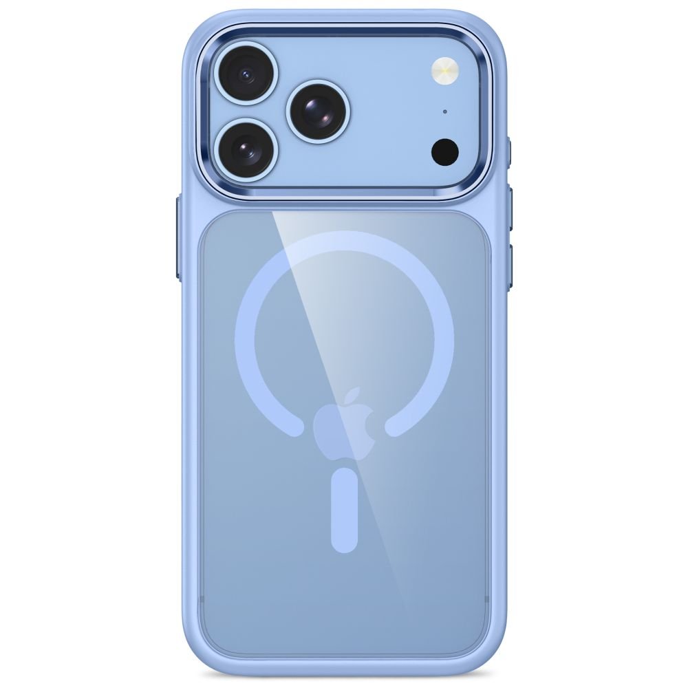Tech-Protect iPhone 17 Pro / iPhone 18 Pro - Σκληρή Θήκη με Πλαίσιο Σιλικόνης - MagMat MagSafe CC - Light Blue / Clear
