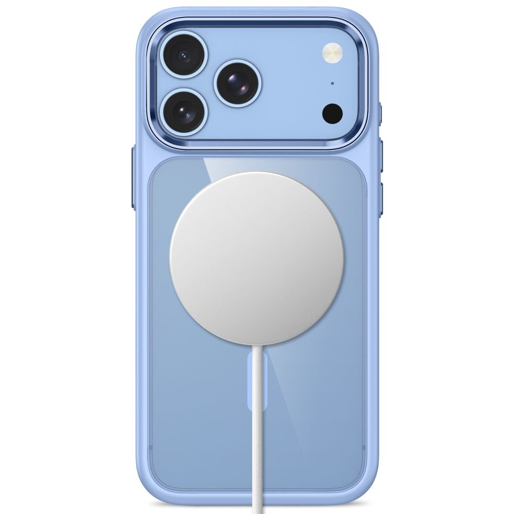 Tech-Protect iPhone 17 Pro / iPhone 18 Pro - Σκληρή Θήκη με Πλαίσιο Σιλικόνης - MagMat MagSafe CC - Light Blue / Clear