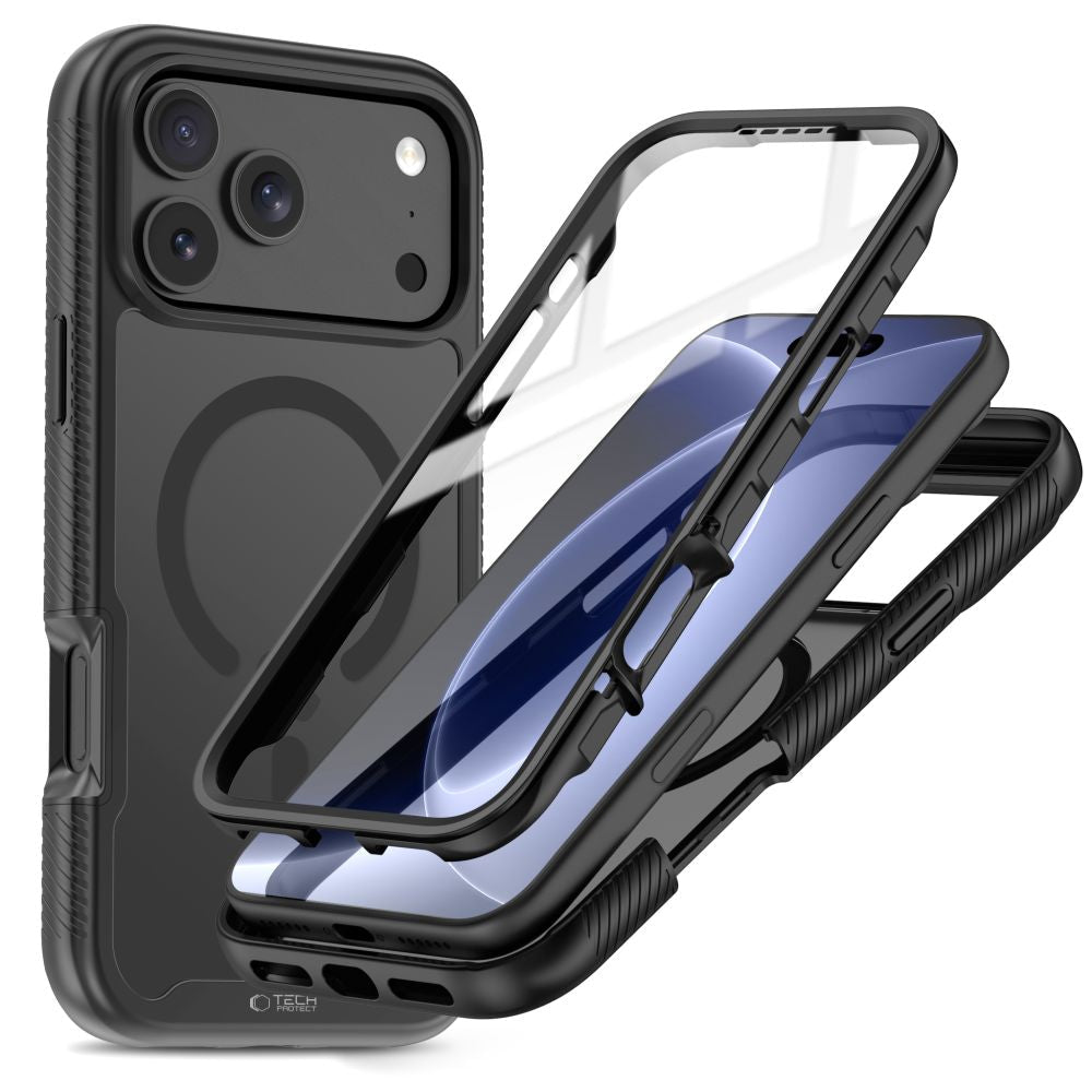 Tech-Protect iPhone 17 Pro / iPhone 18 Pro - Θήκη 360 Full Body με MagSafe - Defense MagSafe - Matte Black