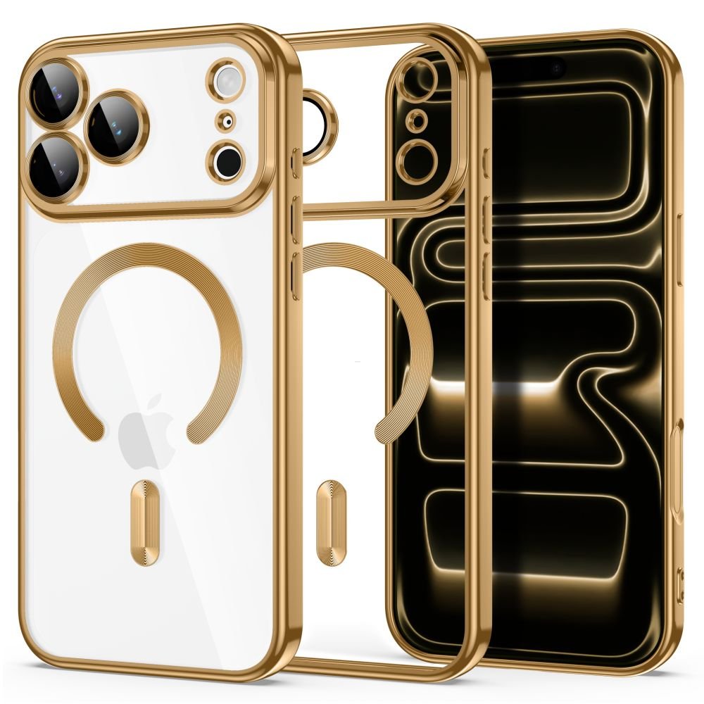 Tech-Protect iPhone 17 Pro / iPhone 18 Pro - Θήκη Σιλικόνης TPU με MagSafe - MagFlex - Shiny Gold