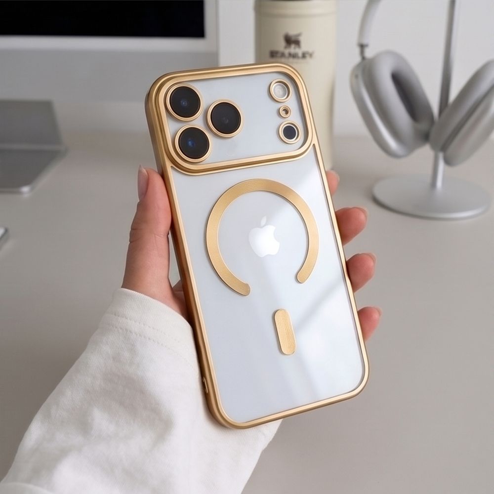 Tech-Protect iPhone 17 Pro / iPhone 18 Pro - Θήκη Σιλικόνης TPU με MagSafe - MagFlex - Shiny Gold