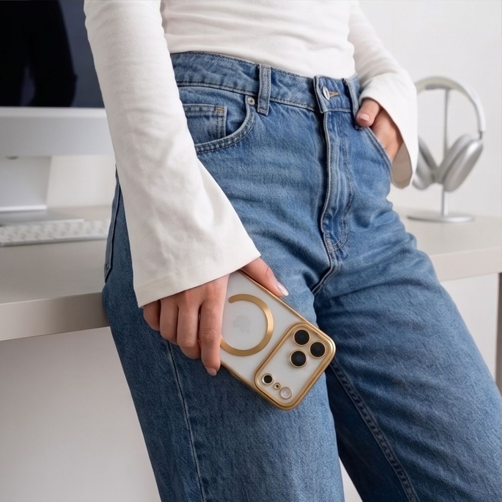 Tech-Protect iPhone 17 Pro / iPhone 18 Pro - Θήκη Σιλικόνης TPU με MagSafe - MagFlex - Shiny Gold