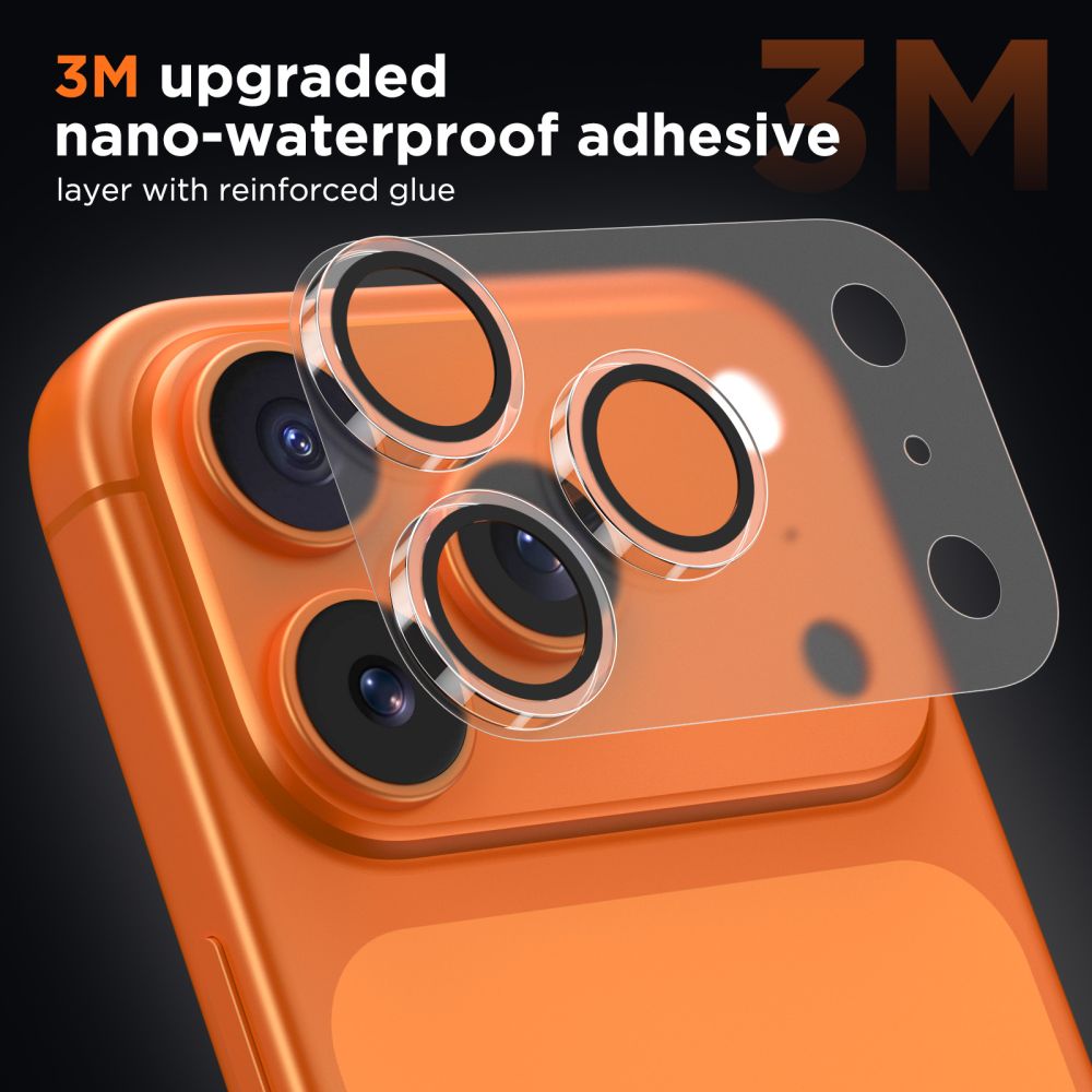 Tech - Protect iPhone 17 Pro Max - Αντιχαρακτικό Γυαλί για την Κάμερα - Camfull Fit+ - Matte Clear
