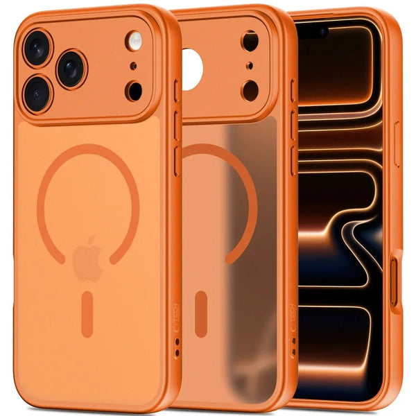 Tech - Protect iPhone 17 Pro Max BasicMag - Σκληρή Θήκη με Πλαίσιο Σιλικόνης και MagSafe - Matte Cosmic Orange