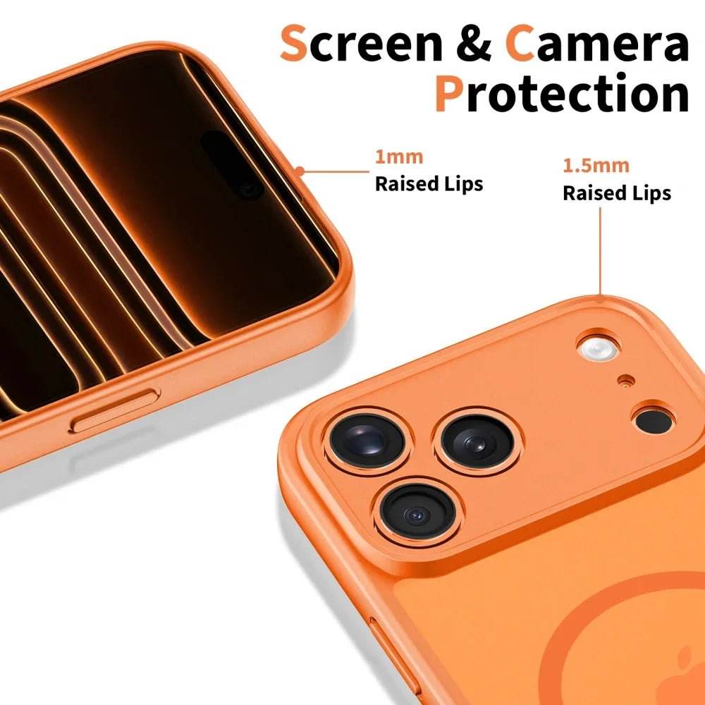 Tech - Protect iPhone 17 Pro Max BasicMag - Σκληρή Θήκη με Πλαίσιο Σιλικόνης και MagSafe - Matte Cosmic Orange