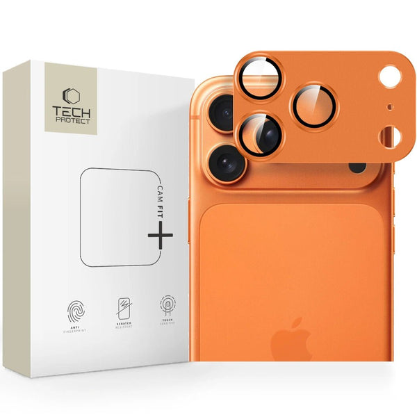 Tech - Protect iPhone 17 Pro Max - Camfull Fit+ - Προστατευτικό για την Κάμερα με Αντιχαρακτικό Γυαλί - Cosmic Orange