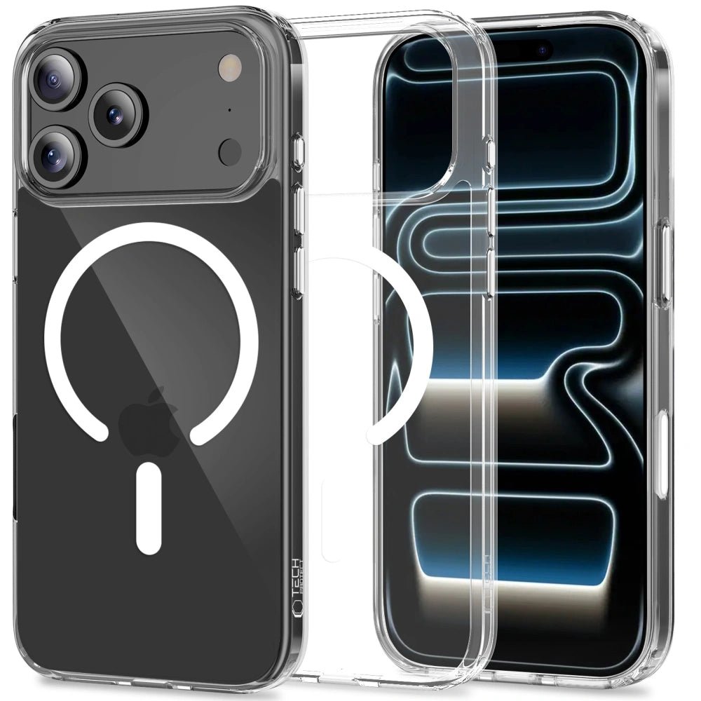 Tech - Protect iPhone 17 Pro Max - Flexair Hybrid CC MagSafe - Σκληρή Θήκη με Πλαίσιο Σιλικόνης - Clear
