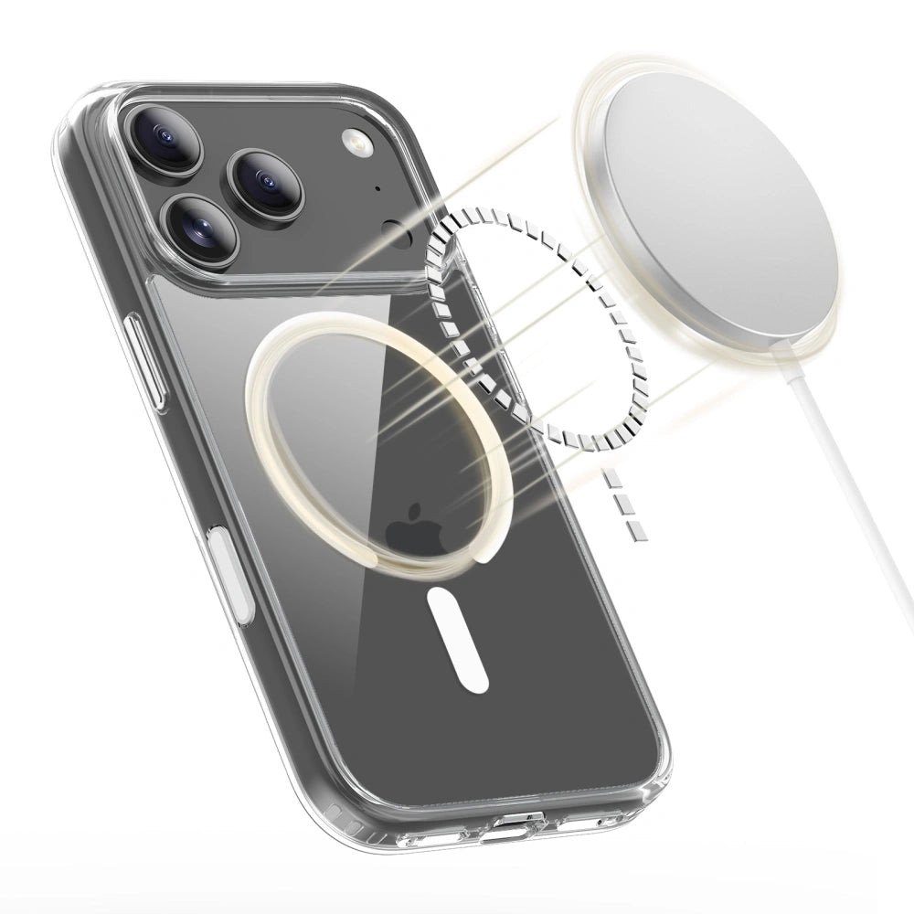 Tech - Protect iPhone 17 Pro Max - Flexair Hybrid CC MagSafe - Σκληρή Θήκη με Πλαίσιο Σιλικόνης - Clear