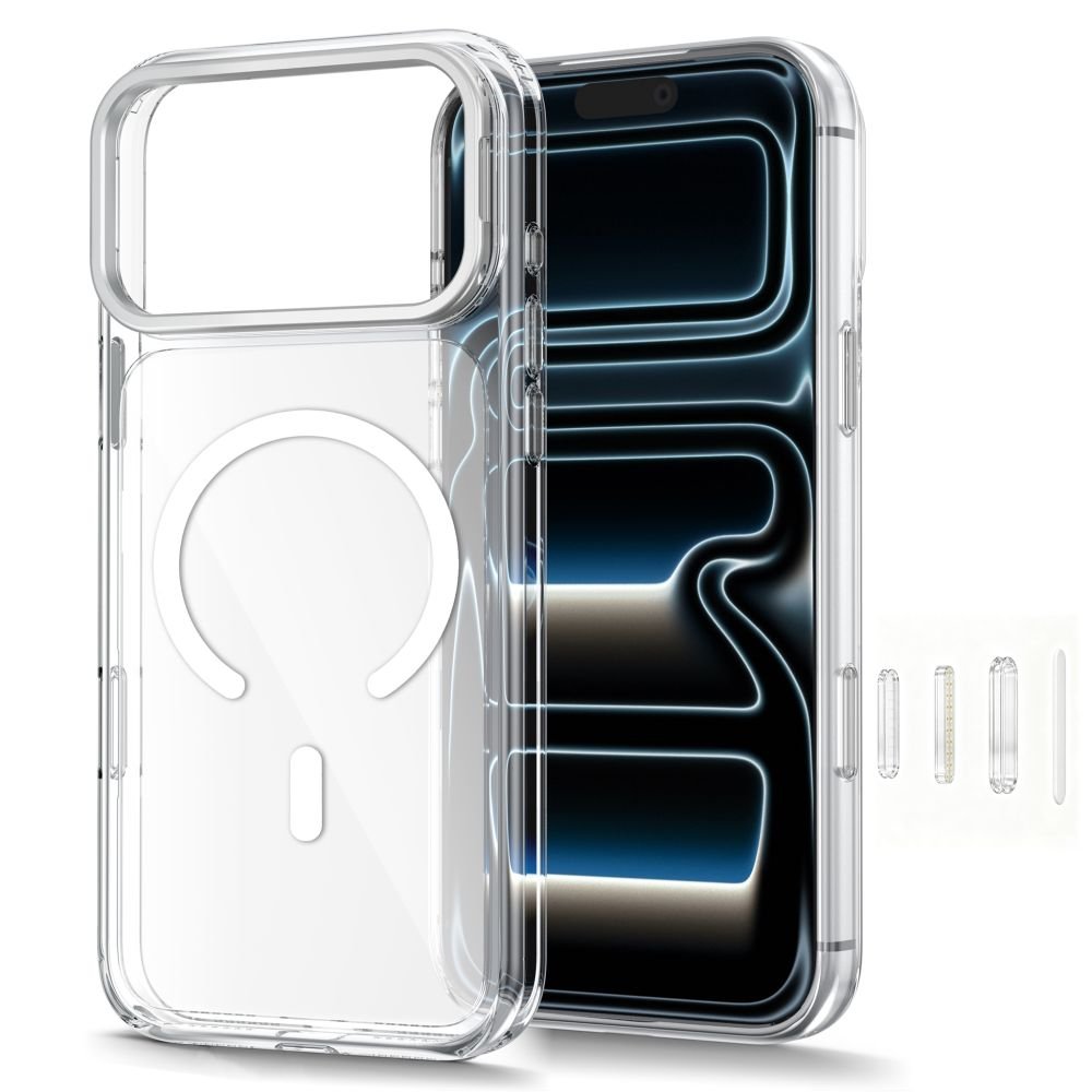Tech-Protect iPhone 17 Pro Max / iPhone 18 Pro Max - Σκληρή Θήκη με Πλαίσιο Σιλικόνης και Stand - Magstand MagSafe CC - Clear