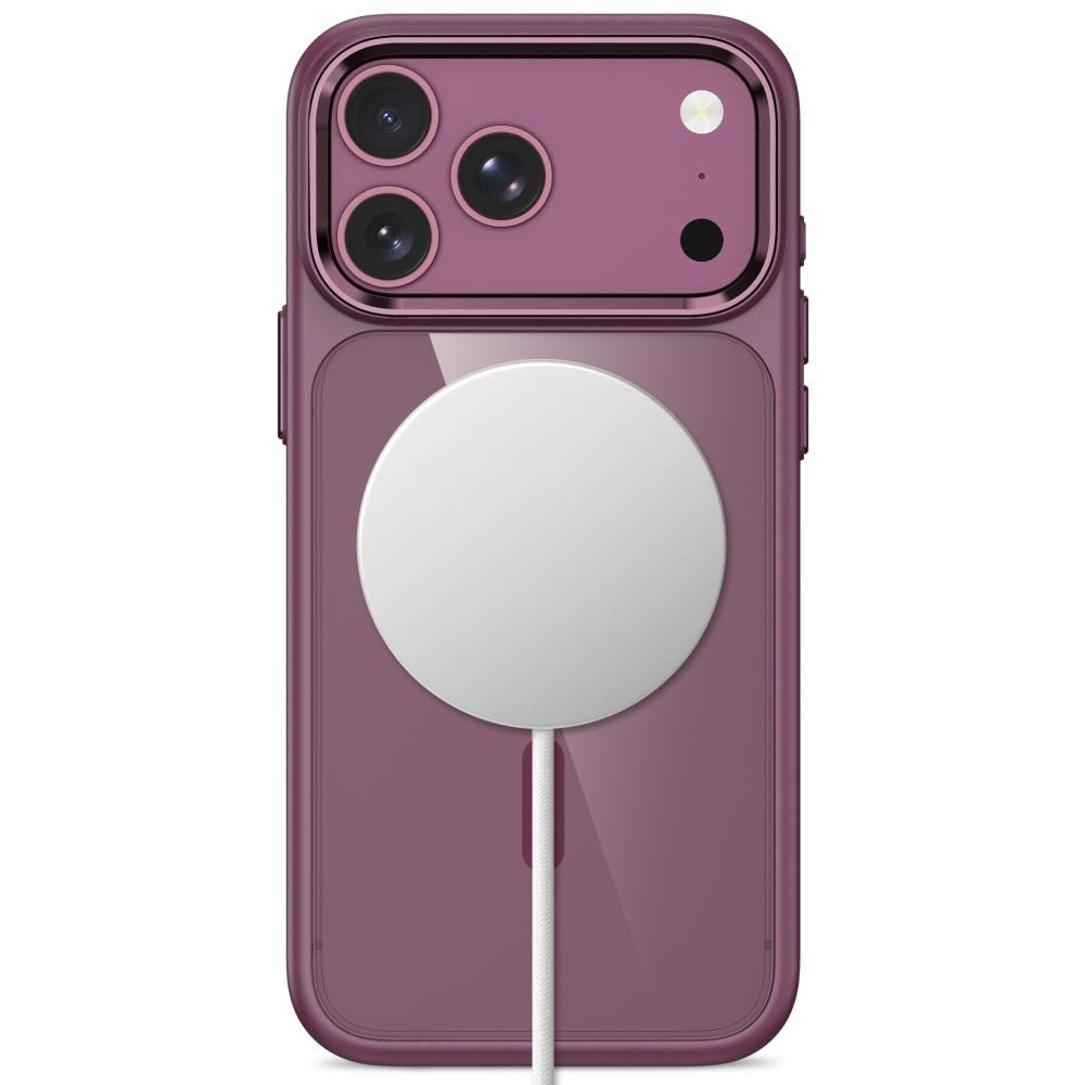 Tech-Protect iPhone 17 Pro Max / iPhone 18 Pro Max - Σκληρή Θήκη με Πλαίσιο Σιλικόνης - MagMat MagSafe CC - Dark Cherry / Clear