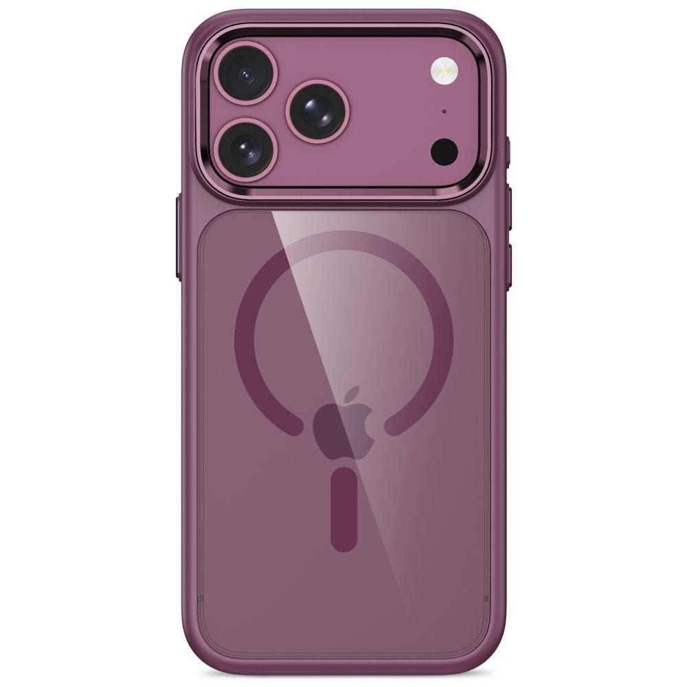 Tech-Protect iPhone 17 Pro Max / iPhone 18 Pro Max - Σκληρή Θήκη με Πλαίσιο Σιλικόνης - MagMat MagSafe CC - Dark Cherry / Clear