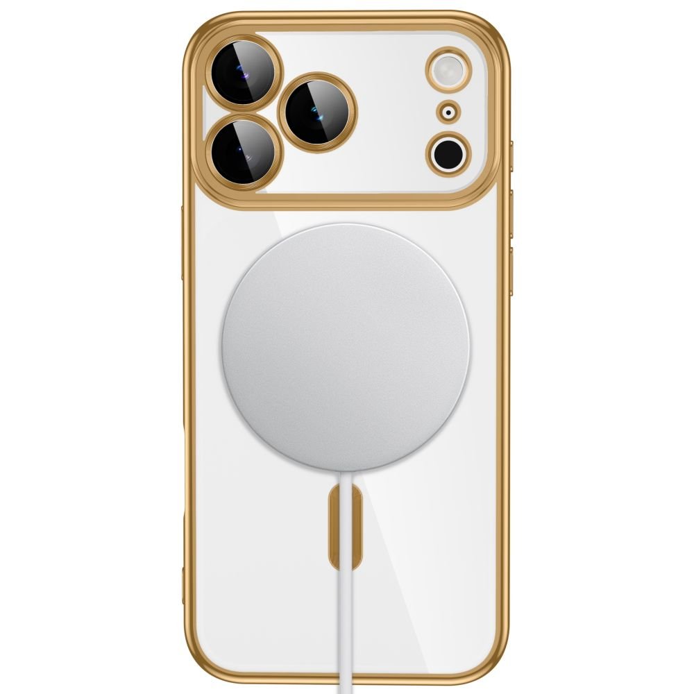 Tech-Protect iPhone 17 Pro Max / iPhone 18 Pro Max - Θήκη Σιλικόνης TPU με MagSafe - MagFlex - Shiny Gold