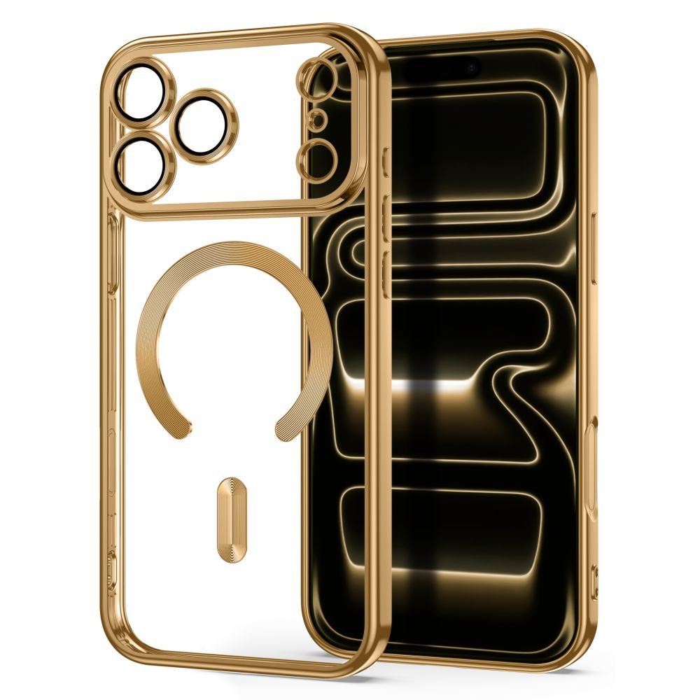 Tech-Protect iPhone 17 Pro Max / iPhone 18 Pro Max - Θήκη Σιλικόνης TPU με MagSafe - MagFlex - Shiny Gold