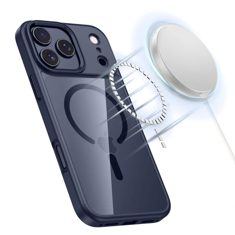 Tech - Protect iPhone 17 Pro Max - MagMat MagSafe - Σκληρή Θήκη με Πλαίσιο Σιλικόνης και MagSafe - Deep Blue / Clear