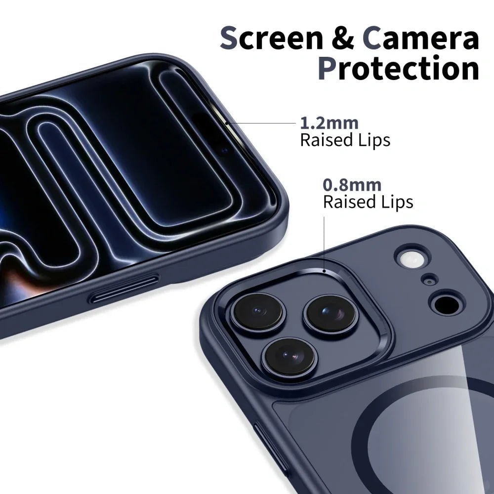 Tech - Protect iPhone 17 Pro Max - MagMat MagSafe - Σκληρή Θήκη με Πλαίσιο Σιλικόνης και MagSafe - Deep Blue / Clear
