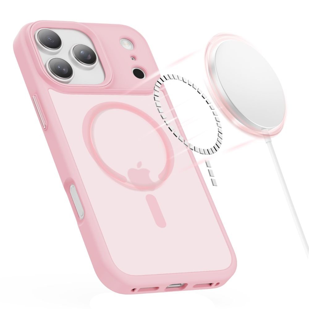 Tech - Protect iPhone 17 Pro - Σκληρή Θήκη με Πλαίσιο Σιλικόνης και MagSafe - MagMat MagSafe - Matte Pink