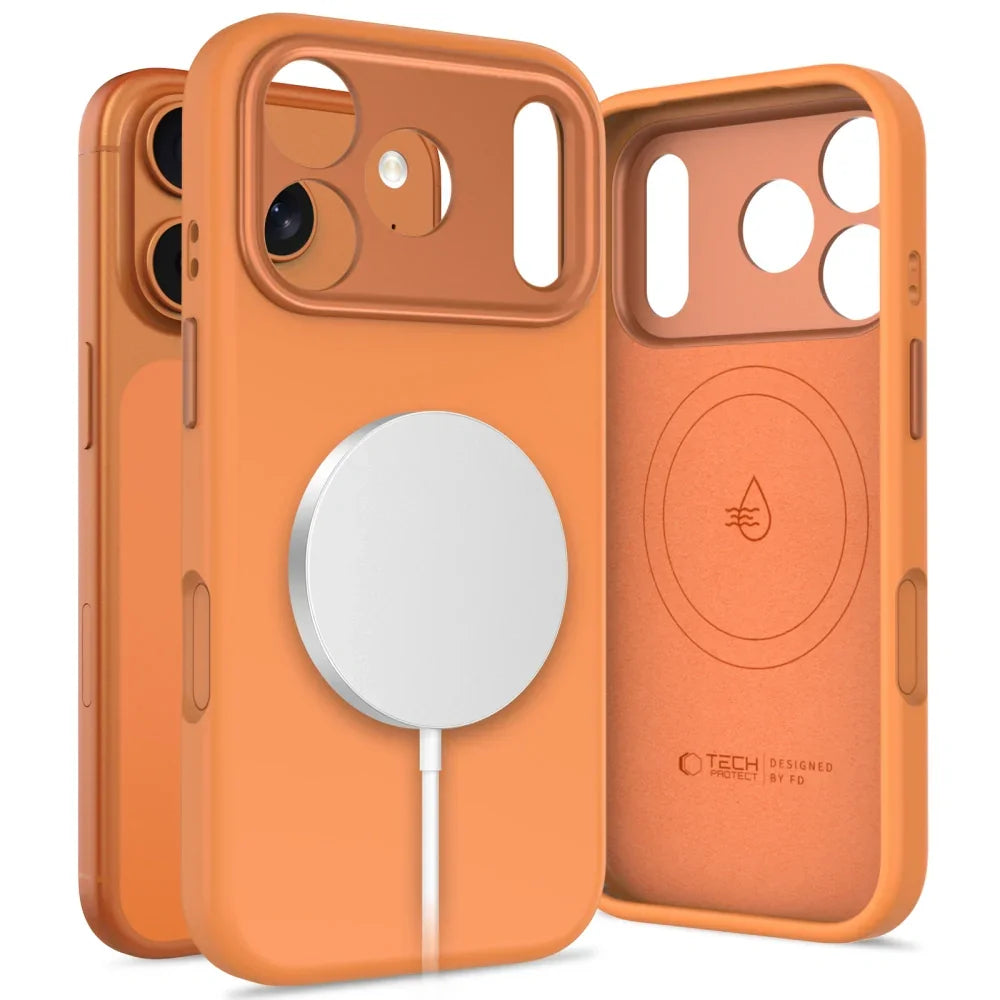 Tech-Protect iPhone 17 Pro - Uniq MagSafe - Θήκη Σιλικόνης - Cosmic Orange - likebrands.gr