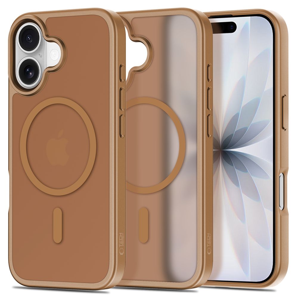 Tech - Protect iPhone 17 - Σκληρή Θήκη με Πλαίσιο Σιλικόνης και MagSafe - BasicMag - Matte Brown