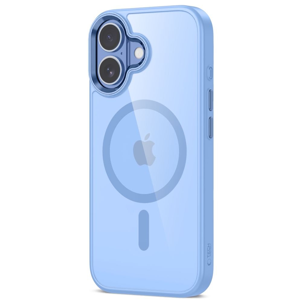 Tech - Protect iPhone 17 - Σκληρή Θήκη με Πλαίσιο Σιλικόνης - MagMat MagSafe - Διάφανη / Mist Blue