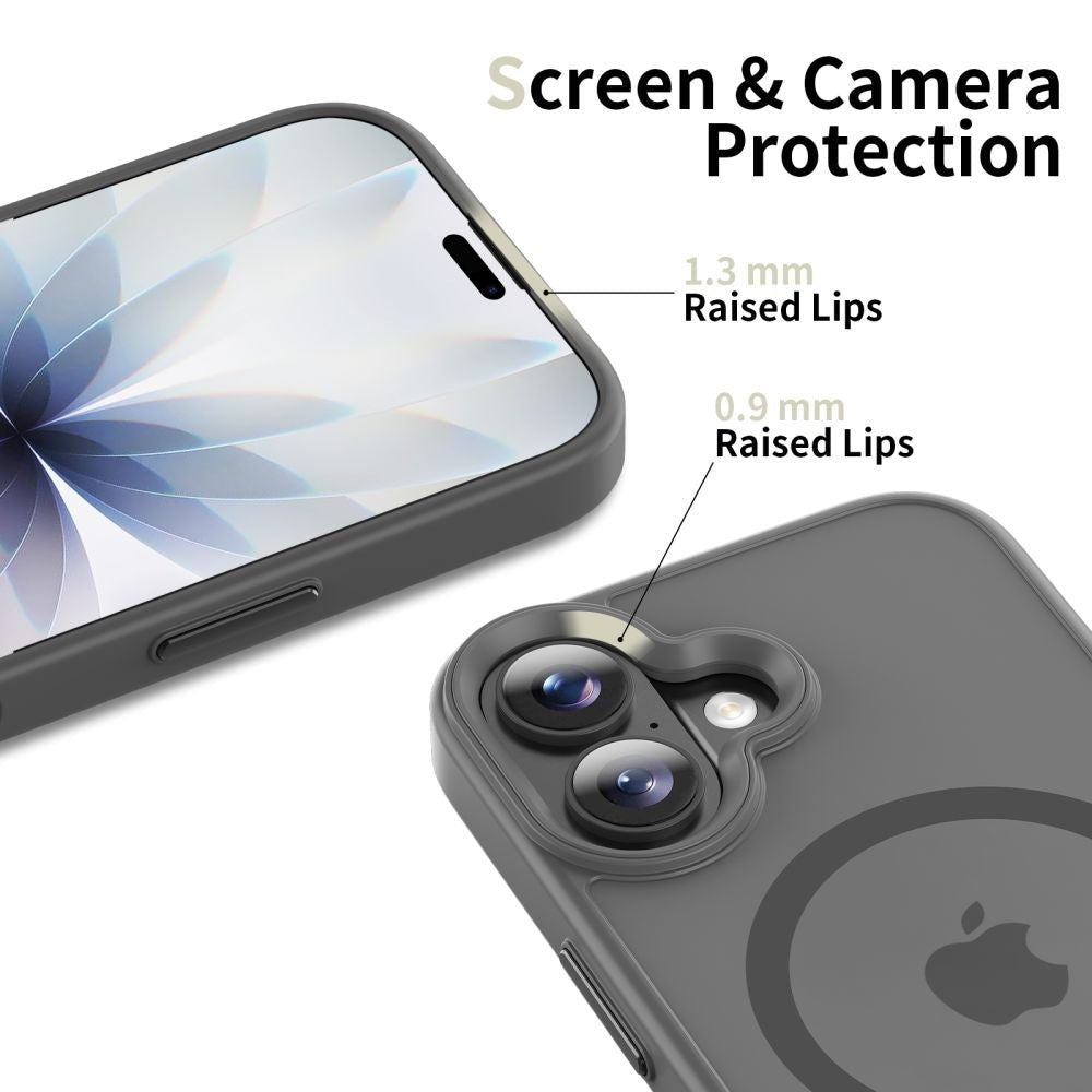 Tech - Protect iPhone 17 - Σκληρή Θήκη με Πλαίσιο Σιλικόνης - MagMat MagSafe - Matte Crayon Grey