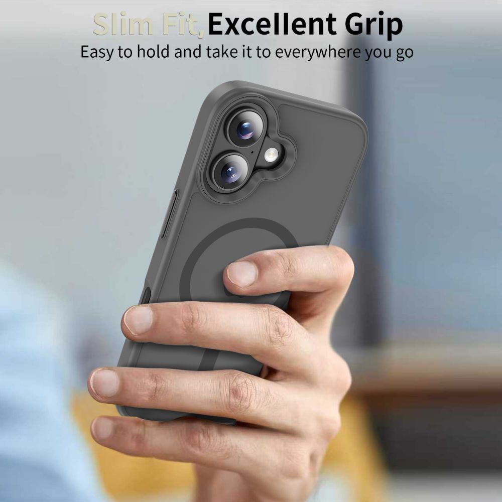 Tech - Protect iPhone 17 - Σκληρή Θήκη με Πλαίσιο Σιλικόνης - MagMat MagSafe - Matte Crayon Grey
