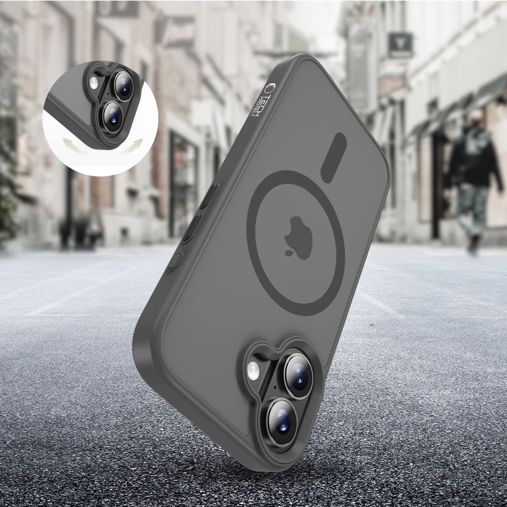 Tech - Protect iPhone 17 - Σκληρή Θήκη με Πλαίσιο Σιλικόνης - MagMat MagSafe - Matte Crayon Grey