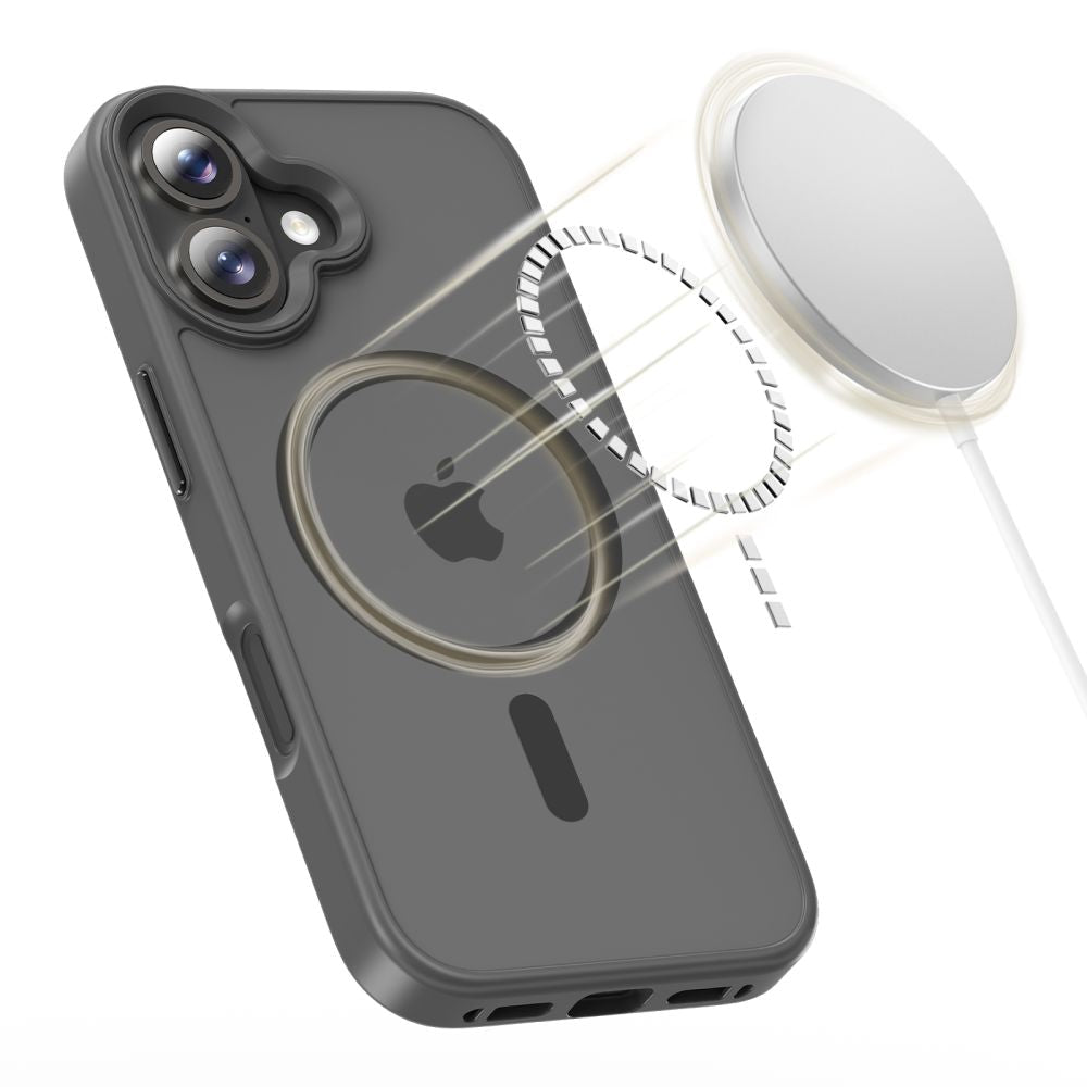 Tech - Protect iPhone 17 - Σκληρή Θήκη με Πλαίσιο Σιλικόνης - MagMat MagSafe - Matte Crayon Grey