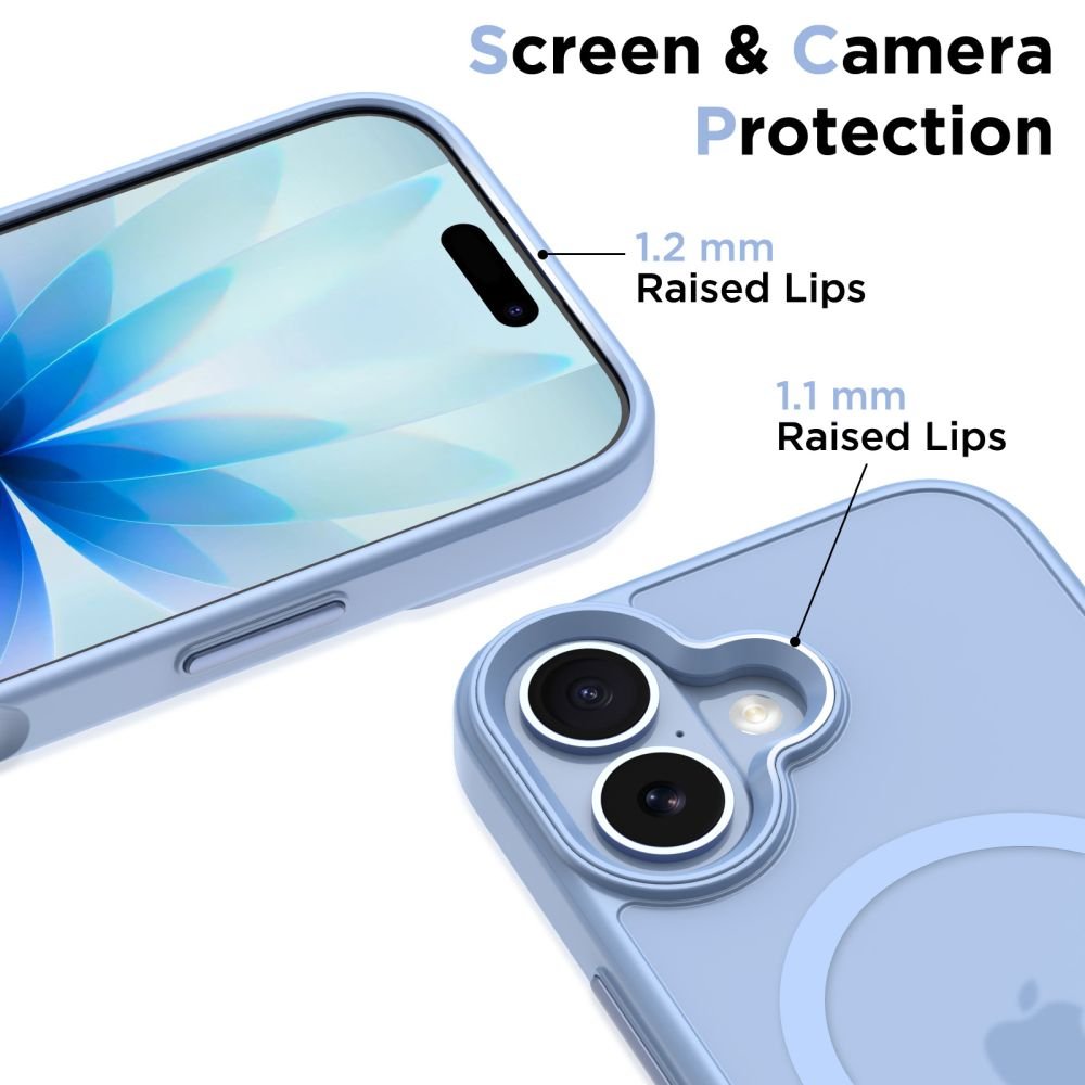 Tech - Protect iPhone 17 - Σκληρή Θήκη με Πλαίσιο Σιλικόνης - MagMat MagSafe - Matte Mist Blue