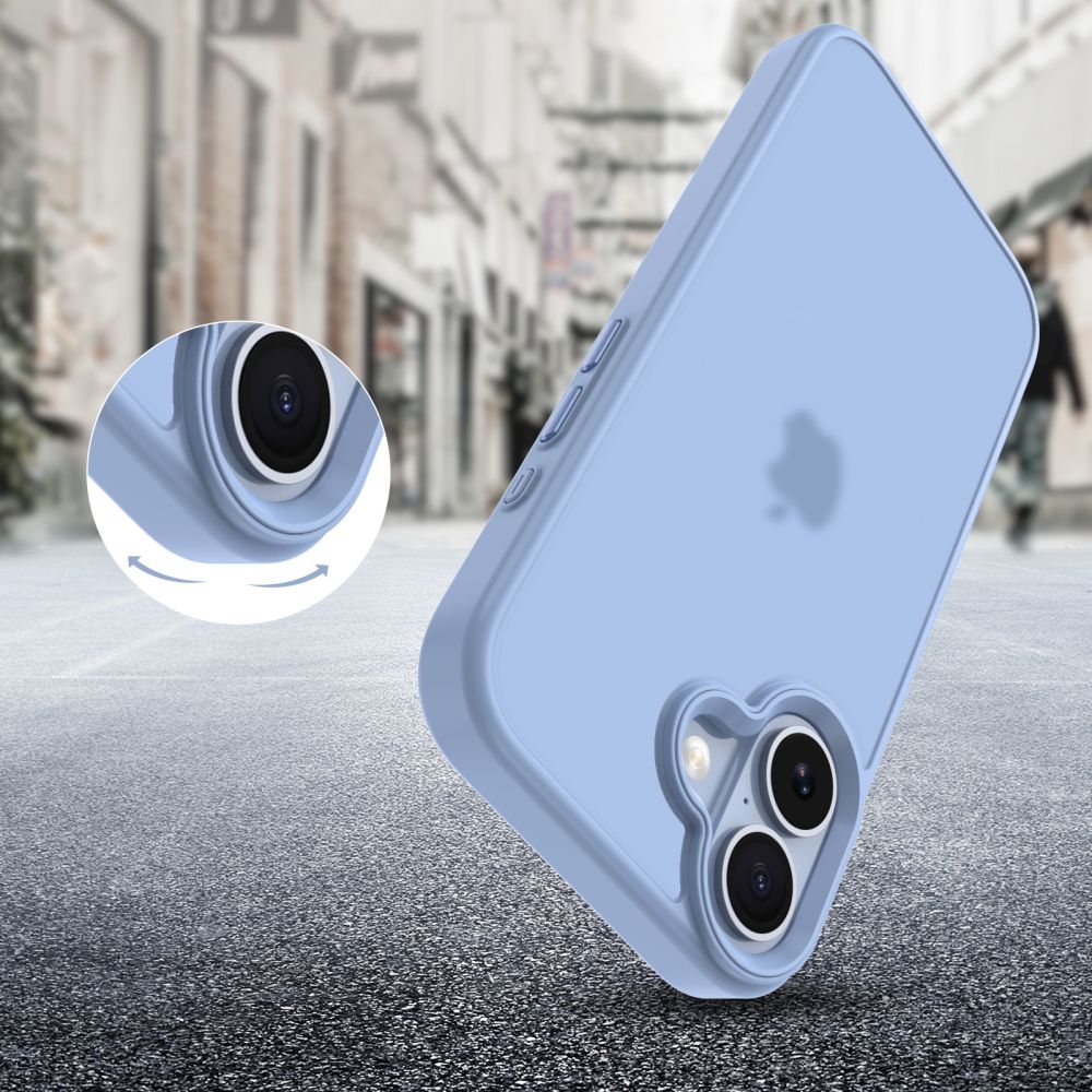 Tech - Protect iPhone 17 - Σκληρή Θήκη με Πλαίσιο Σιλικόνης - MagMat - Matte Mist Blue