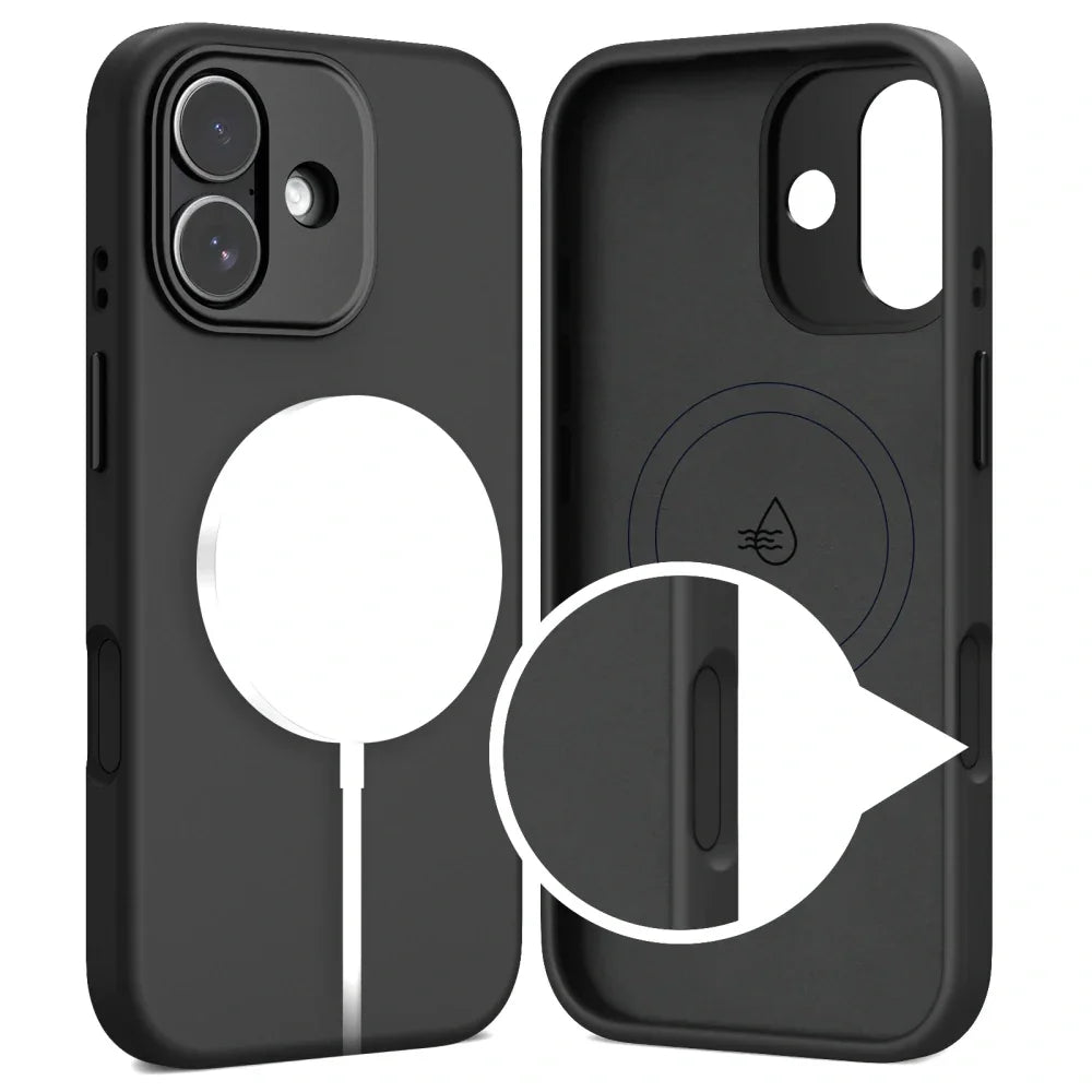 Tech-Protect iPhone 17 - Uniq MagSafe - Θήκη Σιλικόνης - Black - likebrands.gr