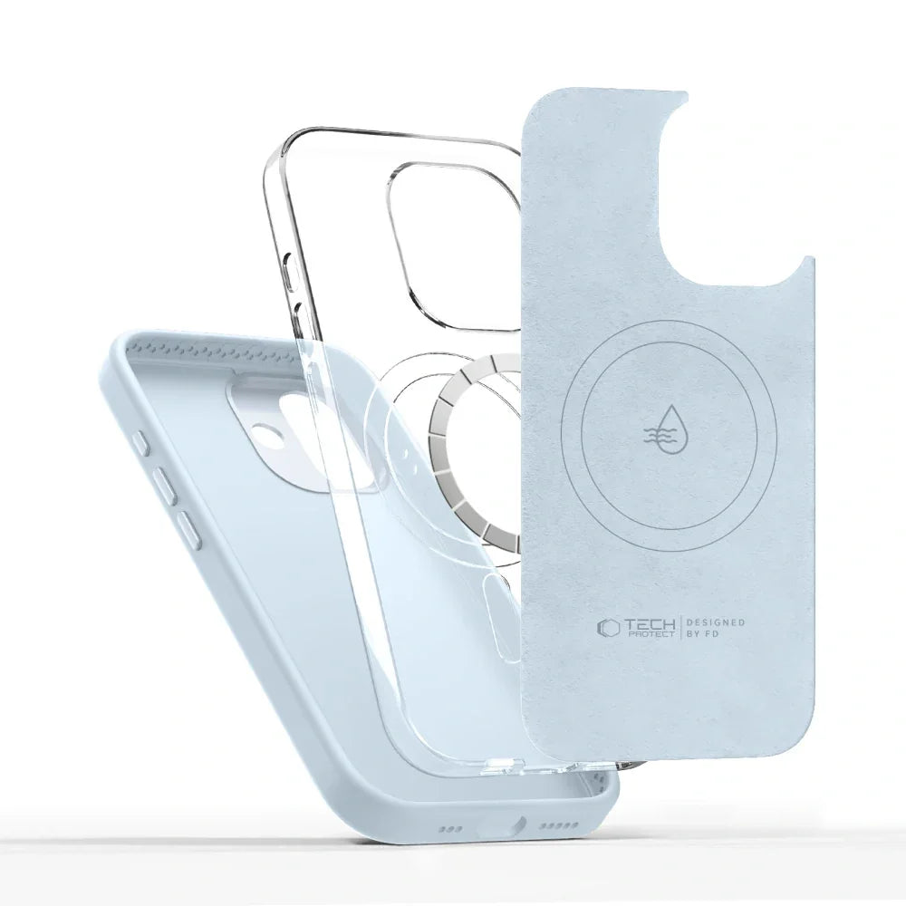 Tech-Protect iPhone 17 - Uniq MagSafe - Θήκη Σιλικόνης - Mist Blue - likebrands.gr