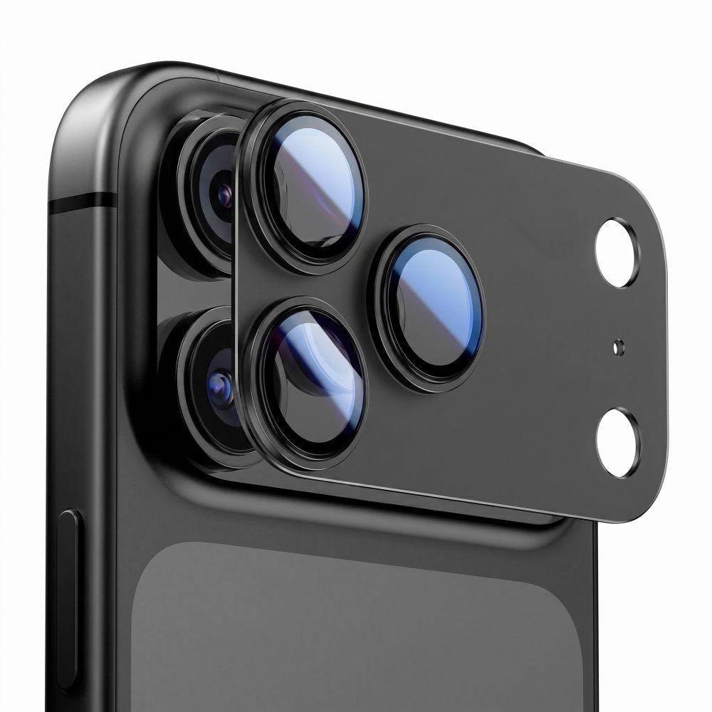 Tech-Protect iPhone 18 Pro - Camfull Fit+ - Προστατευτικό για την Κάμερα με Αντιχαρακτικό Γυαλί - Black