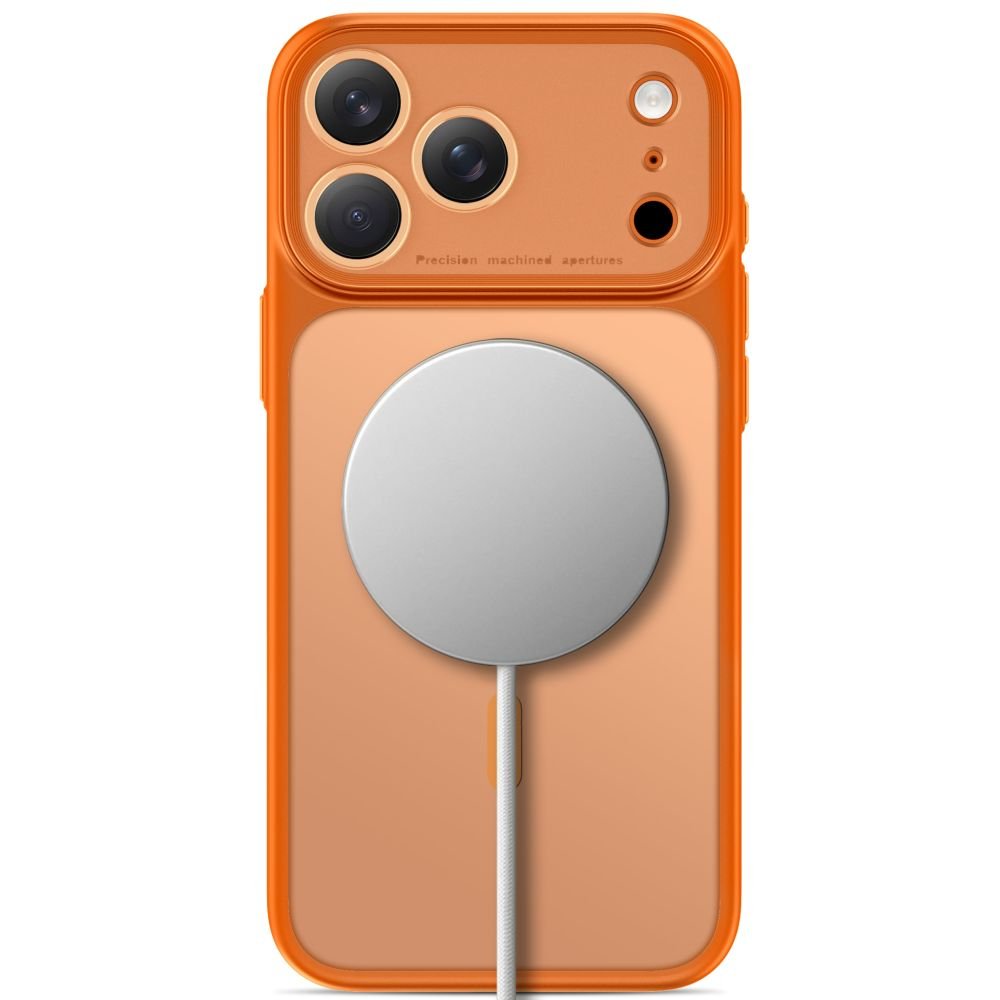 Tech-Protect iPhone 18 Pro / iPhone 17 Pro - Σκληρή Θήκη με Πλαίσιο Σιλικόνης και MagSafe - MagPrime MagSafe CC - Matte Cosmic Orange