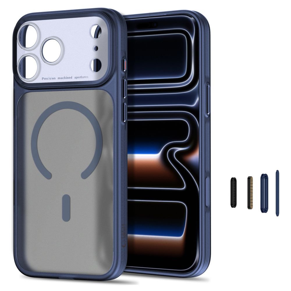Tech-Protect iPhone 18 Pro / iPhone 17 Pro - Σκληρή Θήκη με Πλαίσιο Σιλικόνης και MagSafe - MagPrime MagSafe CC - Matte Deep Blue