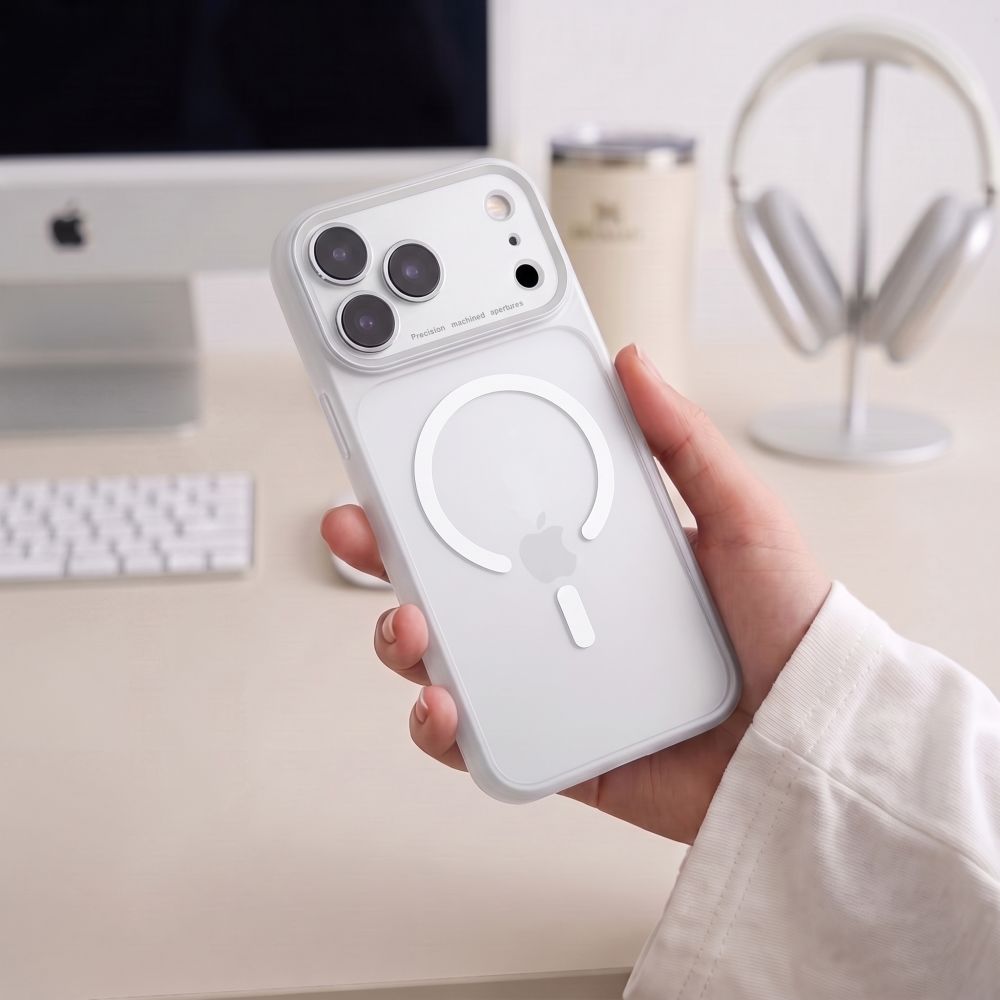 Tech-Protect iPhone 18 Pro / iPhone 17 Pro - Σκληρή Θήκη με Πλαίσιο Σιλικόνης και MagSafe - MagPrime MagSafe CC - Matte Grey