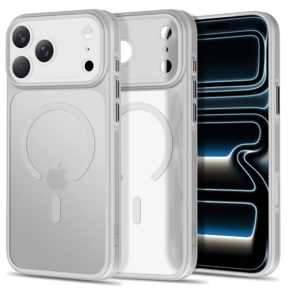 Tech-Protect iPhone 18 Pro / iPhone 17 Pro - Σκληρή Θήκη με Πλαίσιο Σιλικόνης και MagSafe - MagPrime MagSafe CC - Matte Grey